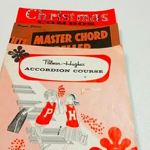 💥💥Vintage Accordian instruction books